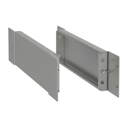 Spacial -side plinth - H100 D600 stainless steel 316L