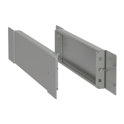 Spacial -side plinth - H100 D600 stainless steel 316L