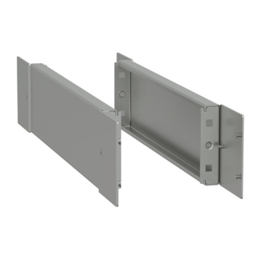 Spacial -side plinth - H100 D600 stainless steel 304L