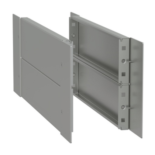 Spacial -side plinth - H200 D600 stainless steel 304L