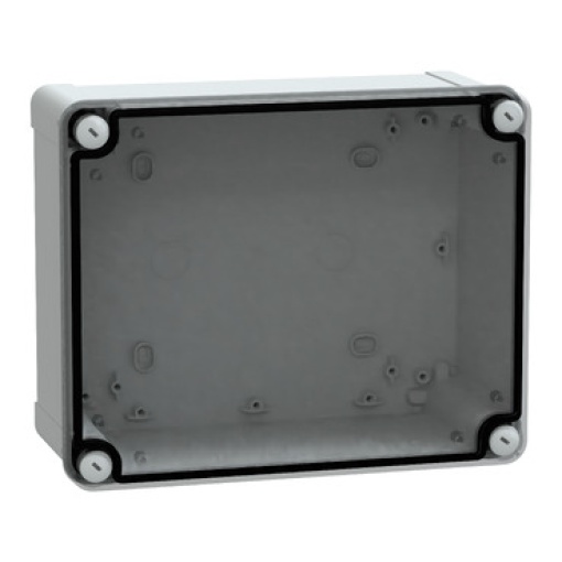PC box IP66 IK08 RAL7035 Int.H225W175D100 Ext.H241W191D128 Transp.cover H20