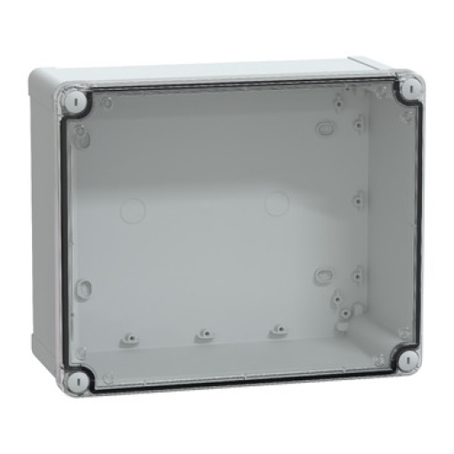 PC box IP66 IK08 RAL7035 Int.H275W225D120 Ext.H291W241D128 Transp.cover H60