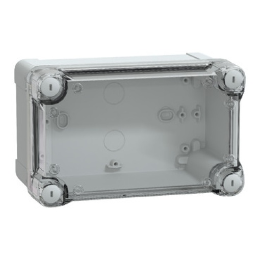 ABS box IP66 IK07 RAL7035 Int.H175W105D100 Ext.H192W121D105 Transp.cover H40