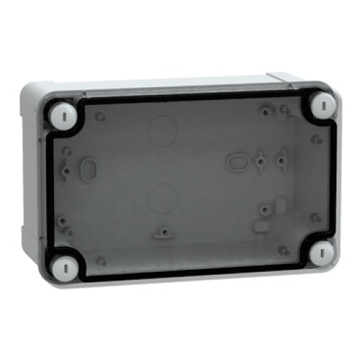 ABS box IP66 IK07 RAL7035 Int.H175W105D80 Ext.H191W121D87 Transp.cover H20