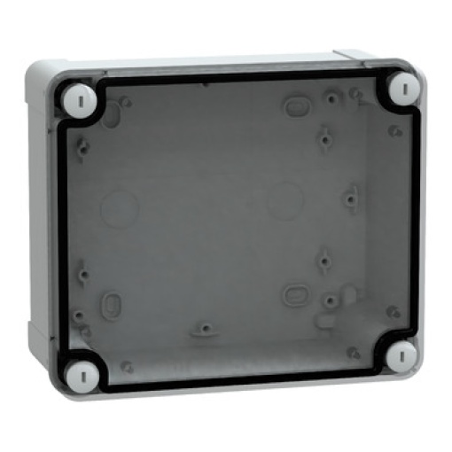 ABS box IP66 IK07 RAL7035 Int.H175W150D80 Ext.H193W164D87 Transp.cover H20