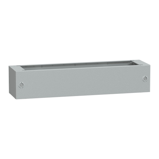 Pedestal de poliéster com vidro reforçado do inv. PLAT103 abertura frontal IP44-IK10 RAL7035