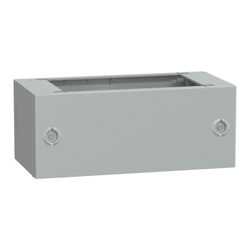 Pedestal de poliéster com vidro reforçado do inv. PLAT53 de abertura frontal IP44-IK10 RAL7035