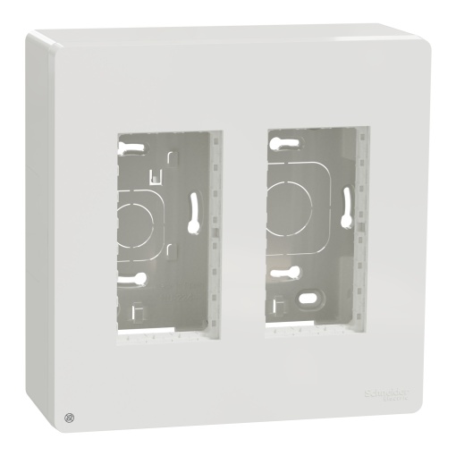 Nova Unica System - Posto de trabalho - saliente - 2 colunas - antibacteriano - Branco