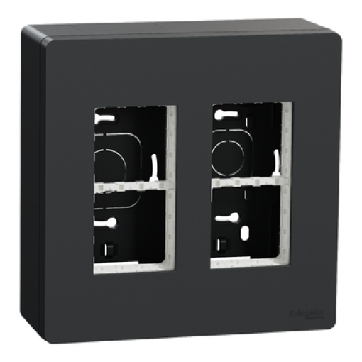 Nova Nova Unica system - Postos de trabalho - saliente - módulos 2 x 4 - Antracite