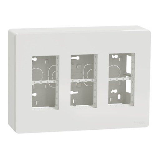 Nova Nova Unica system - Postos de trabalho - saliente - módulos 3 x 4 - Branco