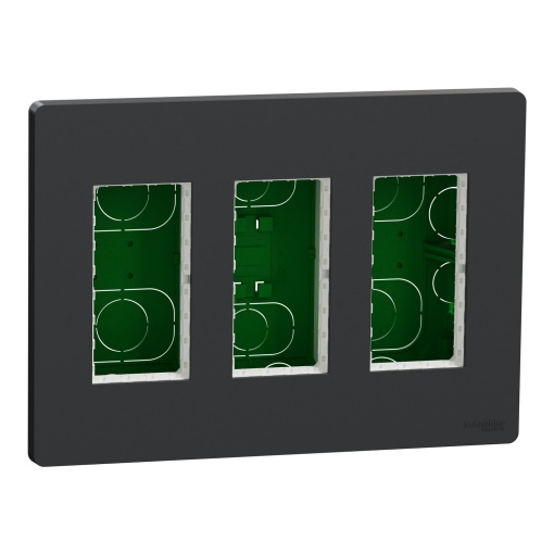 Nova Nova Unica system - Postos de trabalho - encastrar - módulos 3 x 4 - Antracite