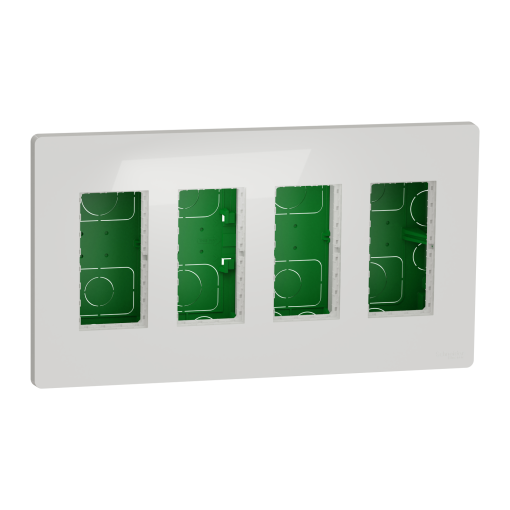 Nova Nova Unica system - Postos de trabalho - encastrar - módulos 4 x 4 - Branco