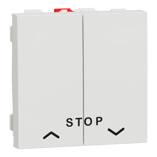 Nova Unica - Botão de pressão cSTOP - 10A - Branco