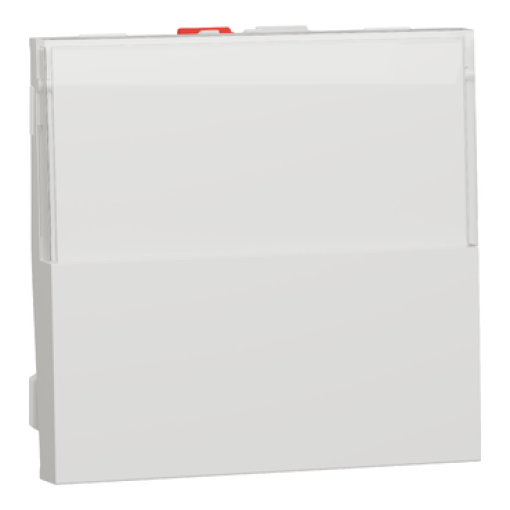 Nova Unica - Botão de pressão NANC com etiqueta - 10A - antibacteriano - Branco