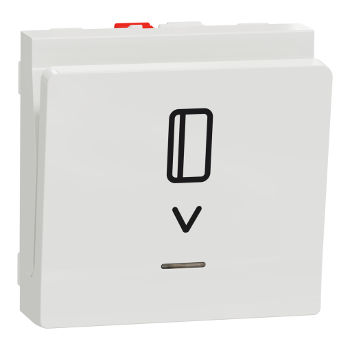 Nova Unica - Interruptor de cartão - luminoso - 10A - Branco