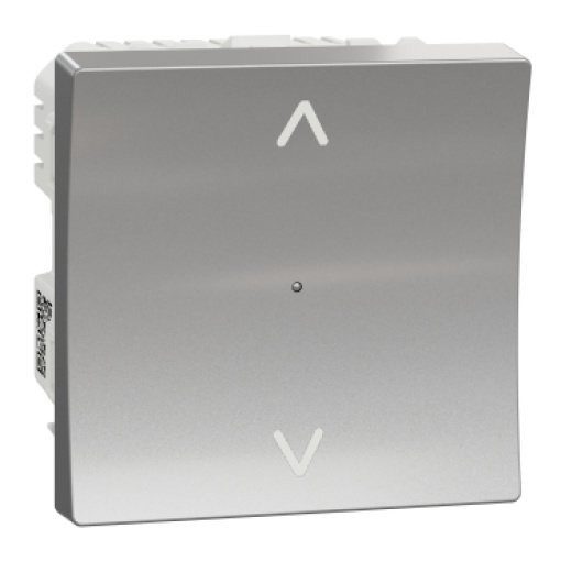 Nova Unica - Interruptor de estores Wiser - Alumínio