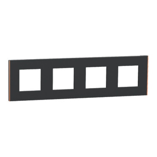 Nova Unica - Quadro 4 Elementos Unica Deco AntraciteCobre