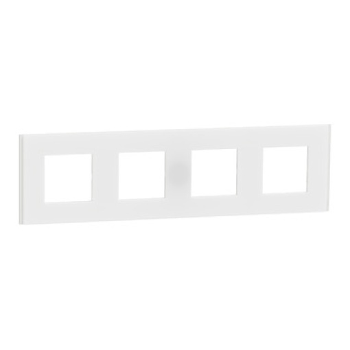 Nova Unica - Quadro 4 Elementos Unica Deco Branco Translúcido