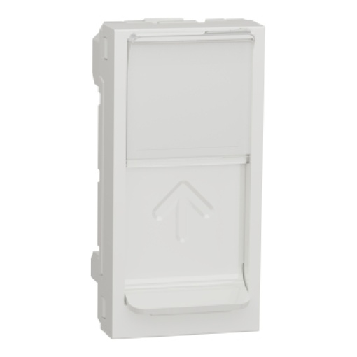 Nova Unica -Tecla central RJ45 1 mód. - Branco