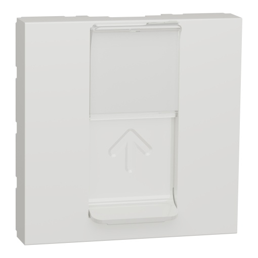 Nova Unica -Tecla central RJ45 2 mód. - Branco