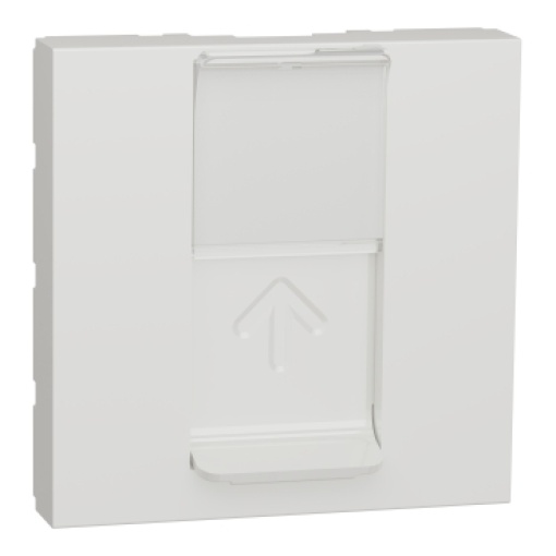 Nova Unica -Tecla central RJ45 2 mód. - Branco