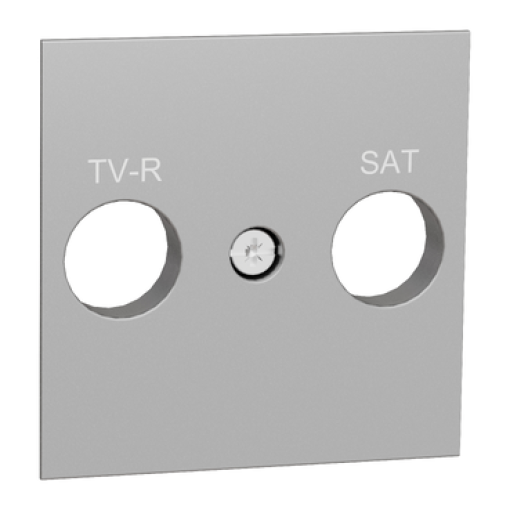 Nova Unica - Centro tomada R-TVSAT - Alumínio