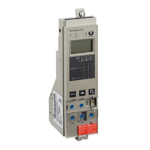 control unit Micrologic 5.0 E, Compact NS 630b to 3200 circuit breakers, fixed, LSI protections
