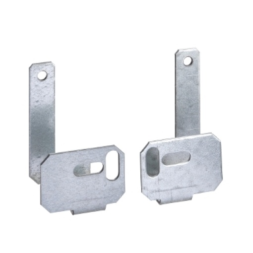 Set of 2 brackets for earthing collector bar for Spacial WM enclosures.