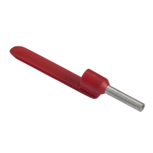 ponteira simples com porta-referências  tamanho médio  1 mm² - vermelho