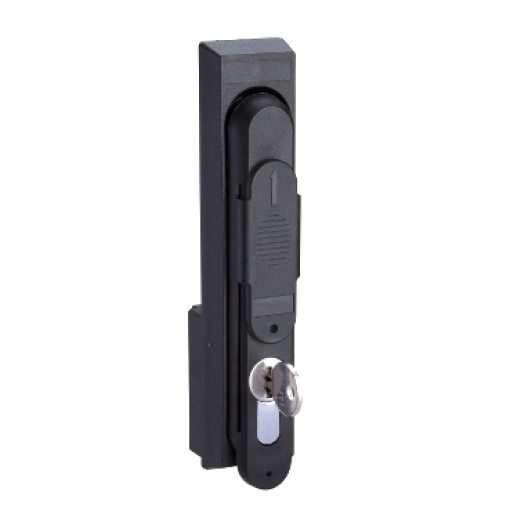 Retractable handle lock with 8 triangularinsert