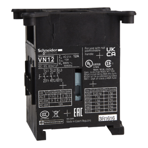 TeSys Mini-VARIO - Switch body for switch-disconnector - 3 poles - 12 A