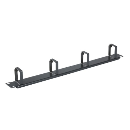 Actassi - 19" front panel 1U with steel cable guides 4H - RAL7035