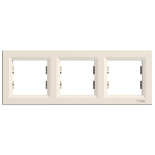 Asfora - Quadro horizontal 3 elementos - Creme