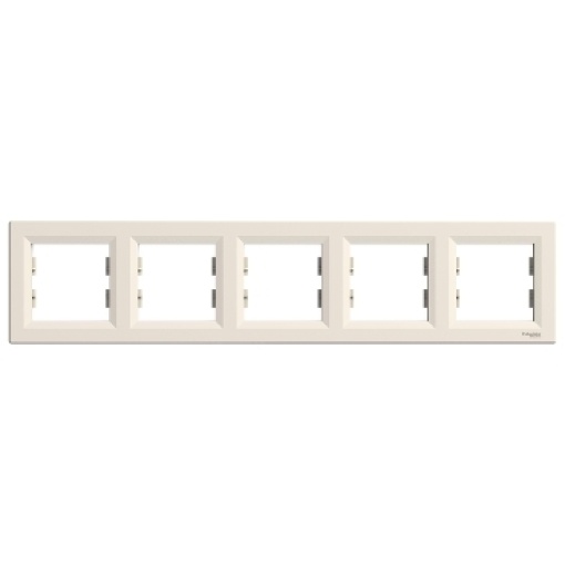 Asfora - Quadro horizontal 5 elementos - Creme