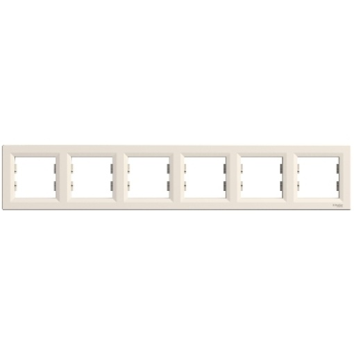 Asfora - Quadro horizontal 6 elementos - Creme