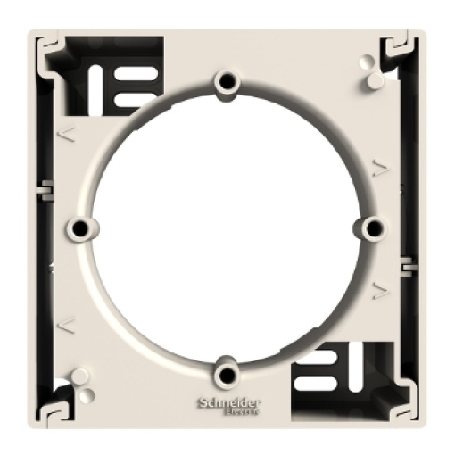 Asfora - Caixa de superficie 1 elemento - Creme