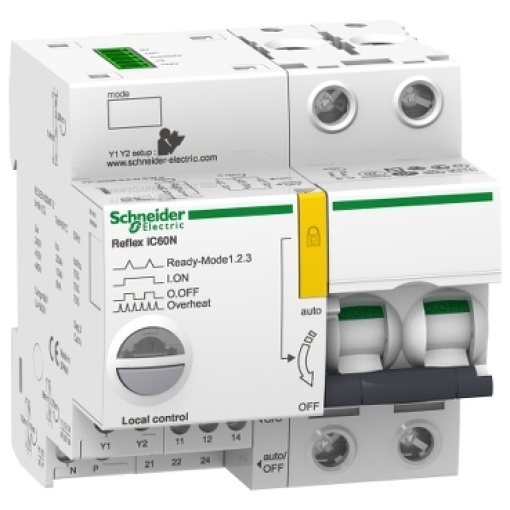 CONTATOR REFLEX ACTI9 IC60N 25A 2P CURVA C 440VCA  A9C62225
