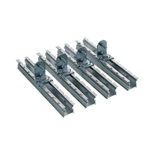 Conjunto de 4 slides passo a passo com suportes para ajuste da montagem. Platina em PLA D420mm