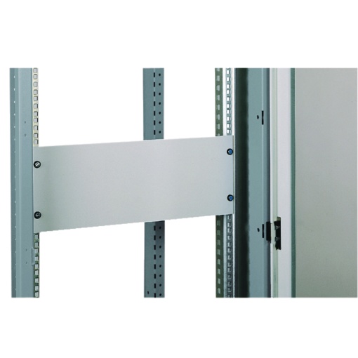 Actassi - 19" plain plate - 12U - steel - RAL7035 - 1510mm