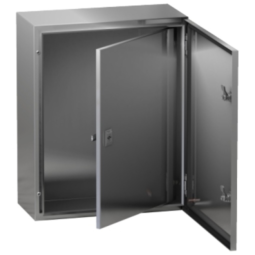 Internal door for Spacial WM encl. H400xW300 steel, RAL7035.Adjustable in depth