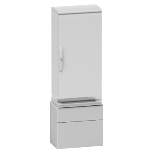 Polyester glassreinf. plinth for encl PLAZT103 front opening IP44-IK10 RAL7035
