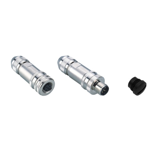 connector kits for CANopenRS485 - 1 macho, 1 conector fêmea M12  cap M12