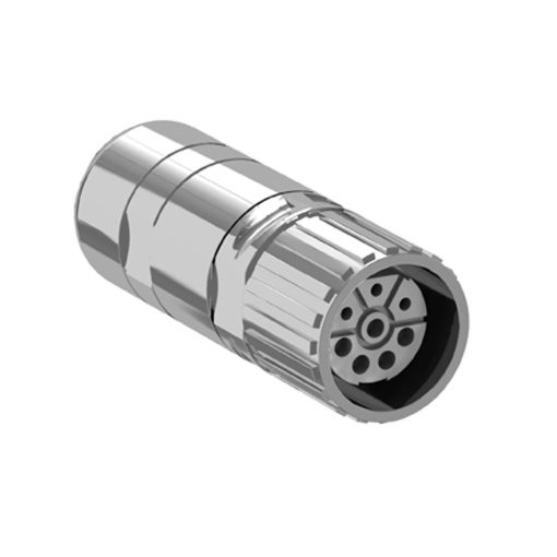 Conector industrial para encoder M23  - 1.5 or 2 mm² - set de 5