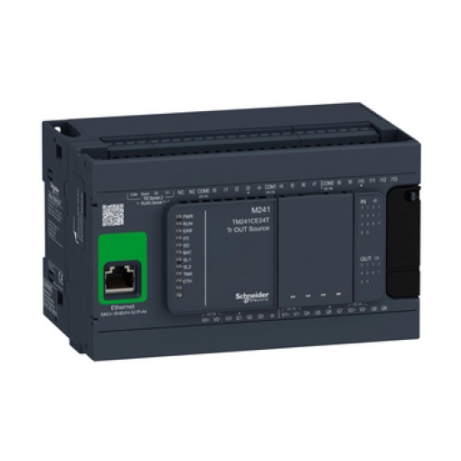 Controlador Modicon - M241 c Ethernet 24 ES do tipo transistor PNP