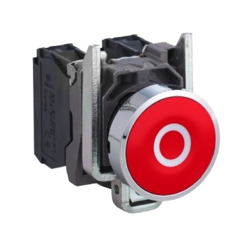 Botão de descarga 1nc vermelho ou