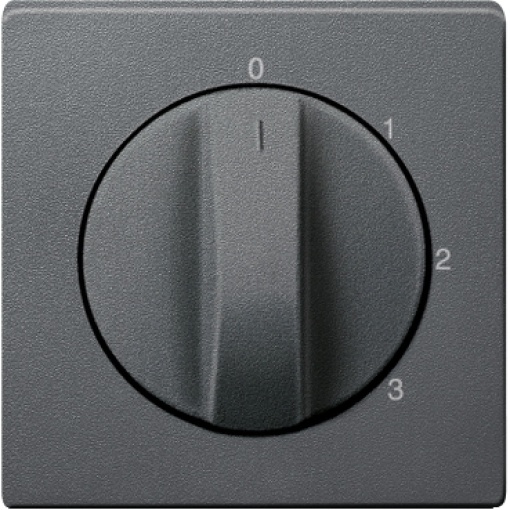 M-Elegance - Centro para interruptor rotativo de 3 posições - Antracite