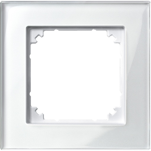 Quadro, vidro P-Plan, 1 elemento, branco brilhante