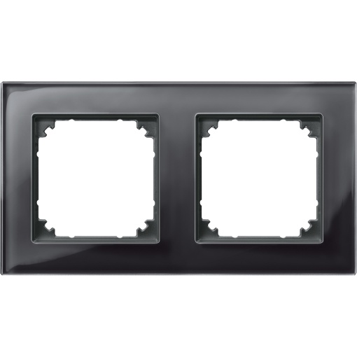 Quadro, vidro M-Plan, 2 elementos, preto onyx