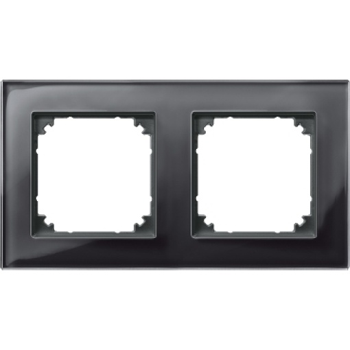Quadro, vidro M-Plan, 2 elementos, preto onyx