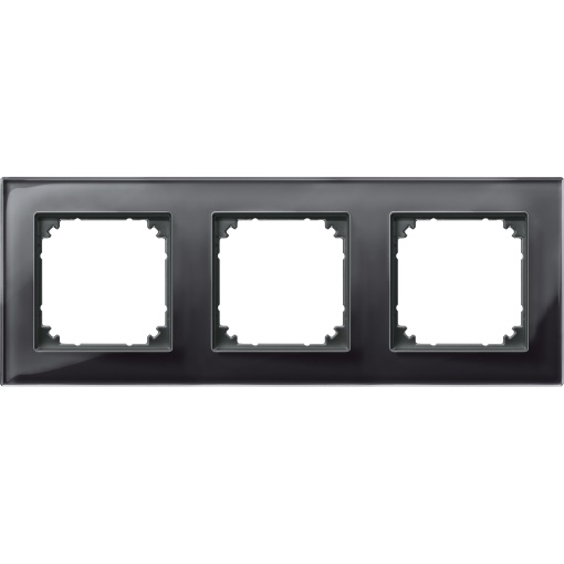 Quadro, vidro do Merten M-Plan, 3 elementos, preto onyx